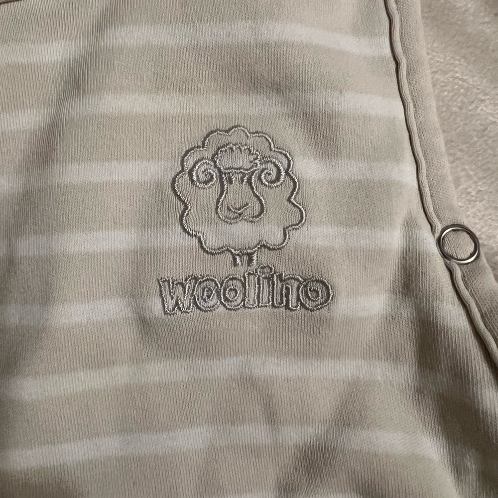 Woolino Kids Pajamas Sleep Sack - Cream Stripes